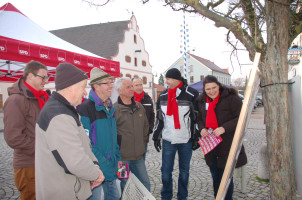 Dominic Seehars, Rudi Eichhorn, Robert Leixner mit Andrea MIckel