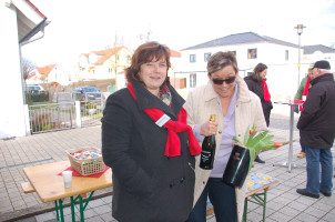 Für die Damen gabs ein Glas Sekt zur Begrüßung