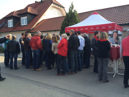 SPD Infostand mitllere Heide