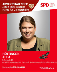 Platz 13 Alisa Hüttinger