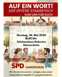 Ankündigung Stammtisch (KI-unterstützt)